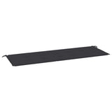 Vidaxl Gartenbank Kissen 150x50x4 cm Oxford Stoff schwarz