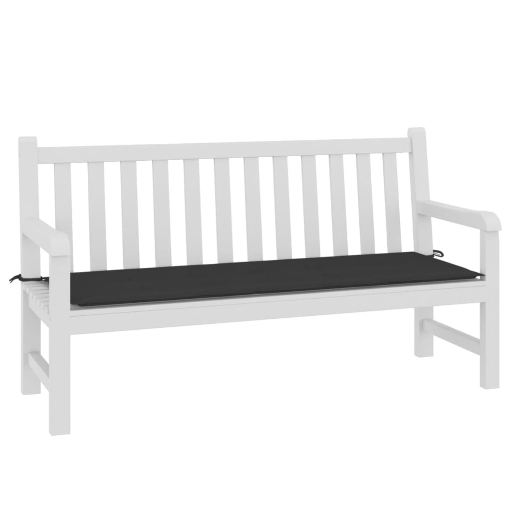 Vidaxl Garden bench cushion 150x50x3 cm Oxford fabric black