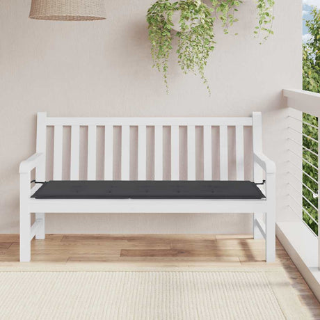 Vidaxl Gartenbank Kissen 150x50x4 cm Oxford Stoff schwarz