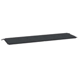 Vidaxl Garden Bench Kissen 180x50x4 cm Oxford Stoff schwarz