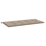 Vidaxl Garden Bench Kissen 100x50x3 cm Oxford Stofftaupe