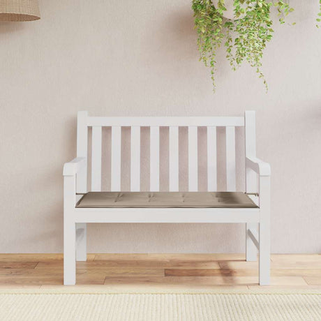 Vidaxl Garden Bench Kissen 100x50x4 cm Oxford Stofftaupe