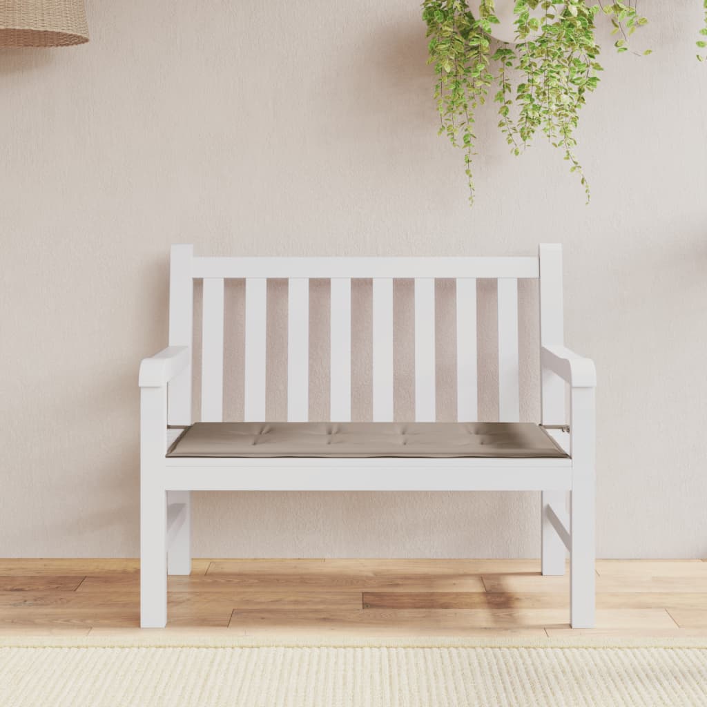 Vidaxl Garden Bench Poduszka 100x50x3 Cm Oxford Fabric Taupe