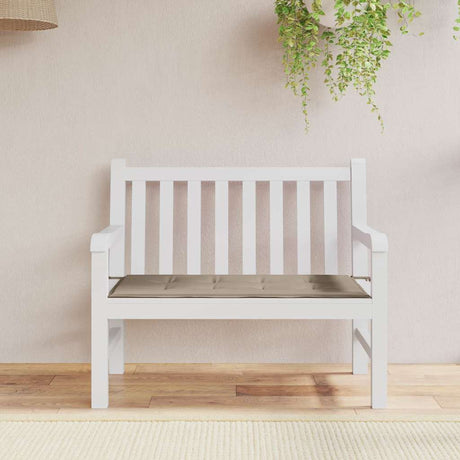 Vidaxl Garden Bench Kissen 120x50x4 cm Oxford Stofftaupe