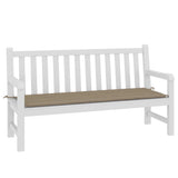 Vidaxl Garden Bench Pude 150x50x3 cm Oxford Fabric Taupe