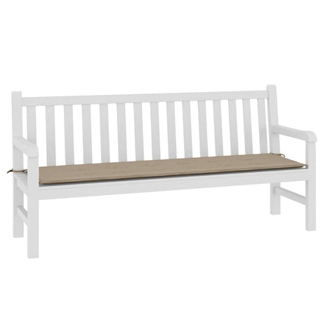 Vidaxl Garden Bench Kissen 180x50x4 cm Oxford Stofftaupe