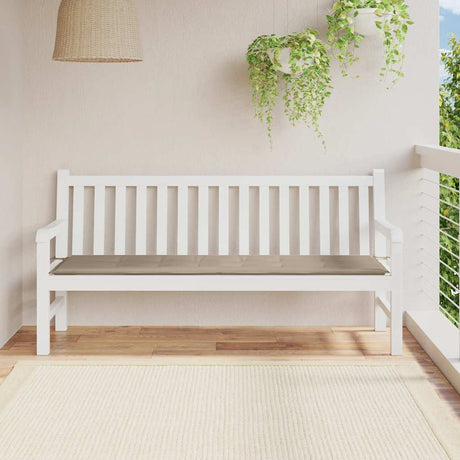 Vidaxl Garden Bench Kissen 180x50x4 cm Oxford Stofftaupe