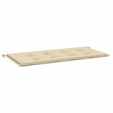 Vidaxl Garden Bench Kissen 100x50x4 cm Oxford Stoff Beige