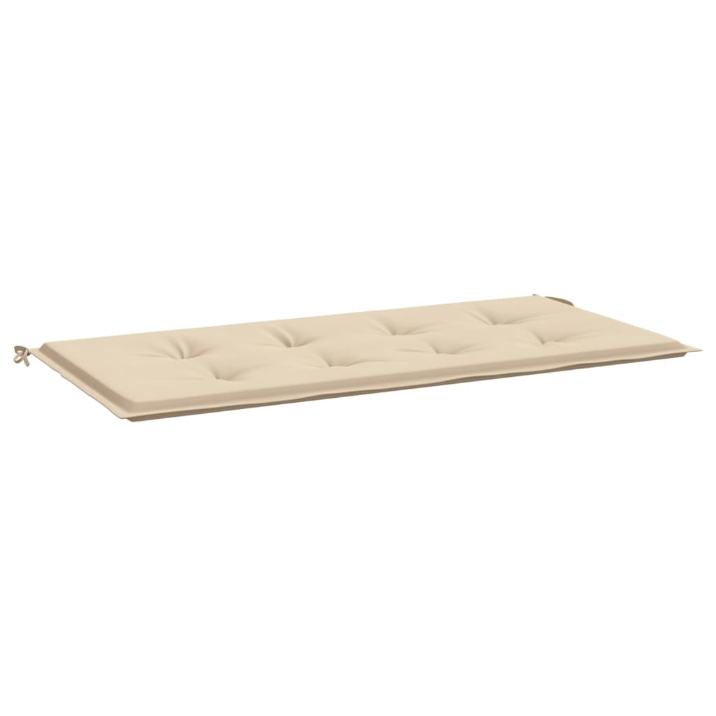 Vidaxl Garden Bench Pushion 100x50x3 cm Oxford Stof beige