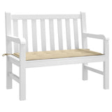 Vidaxl Garden Bench Kissen 100x50x4 cm Oxford Stoff Beige