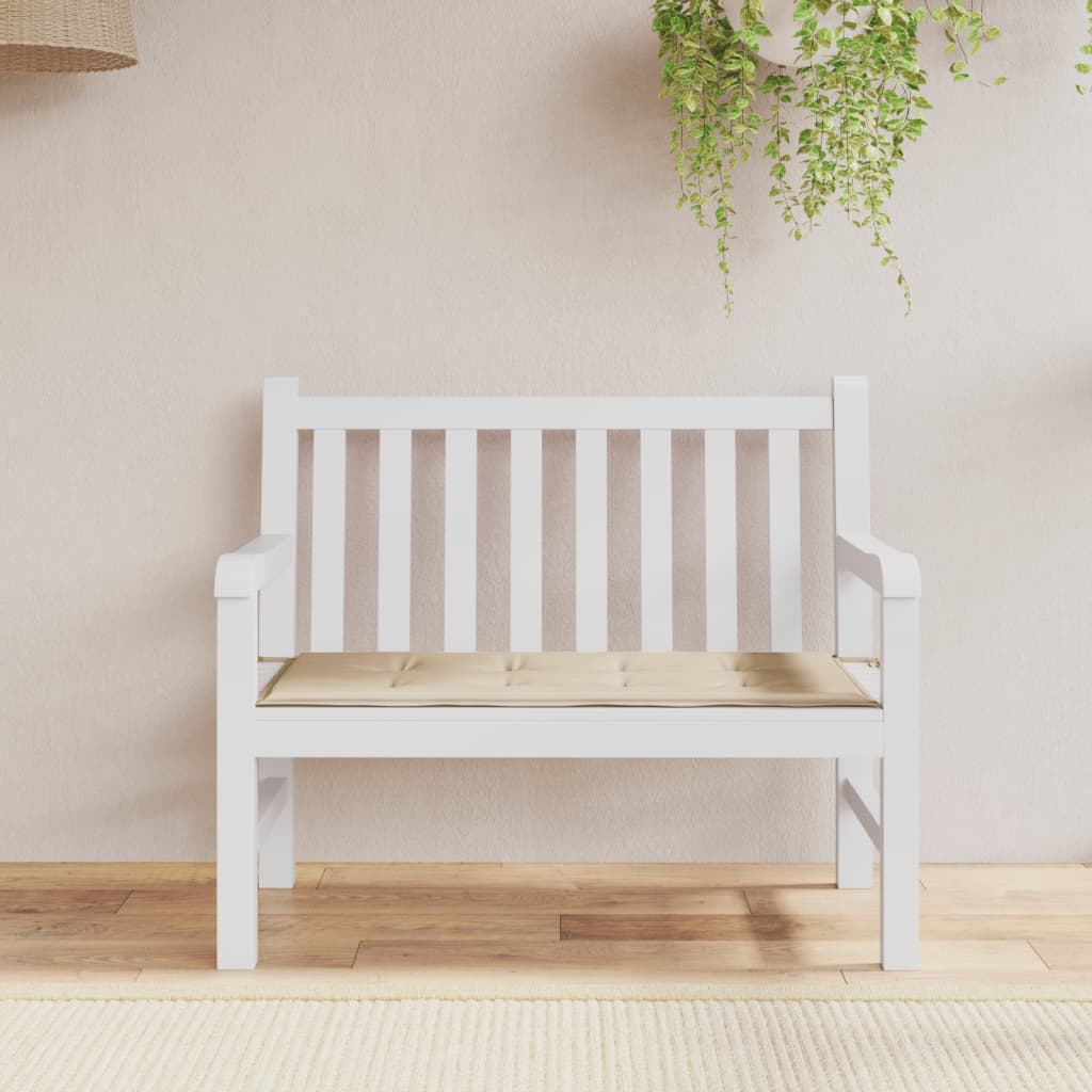 Vidaxl Garden Bench Poduszka 100x50x3 Cm Oxford Fabric Beige