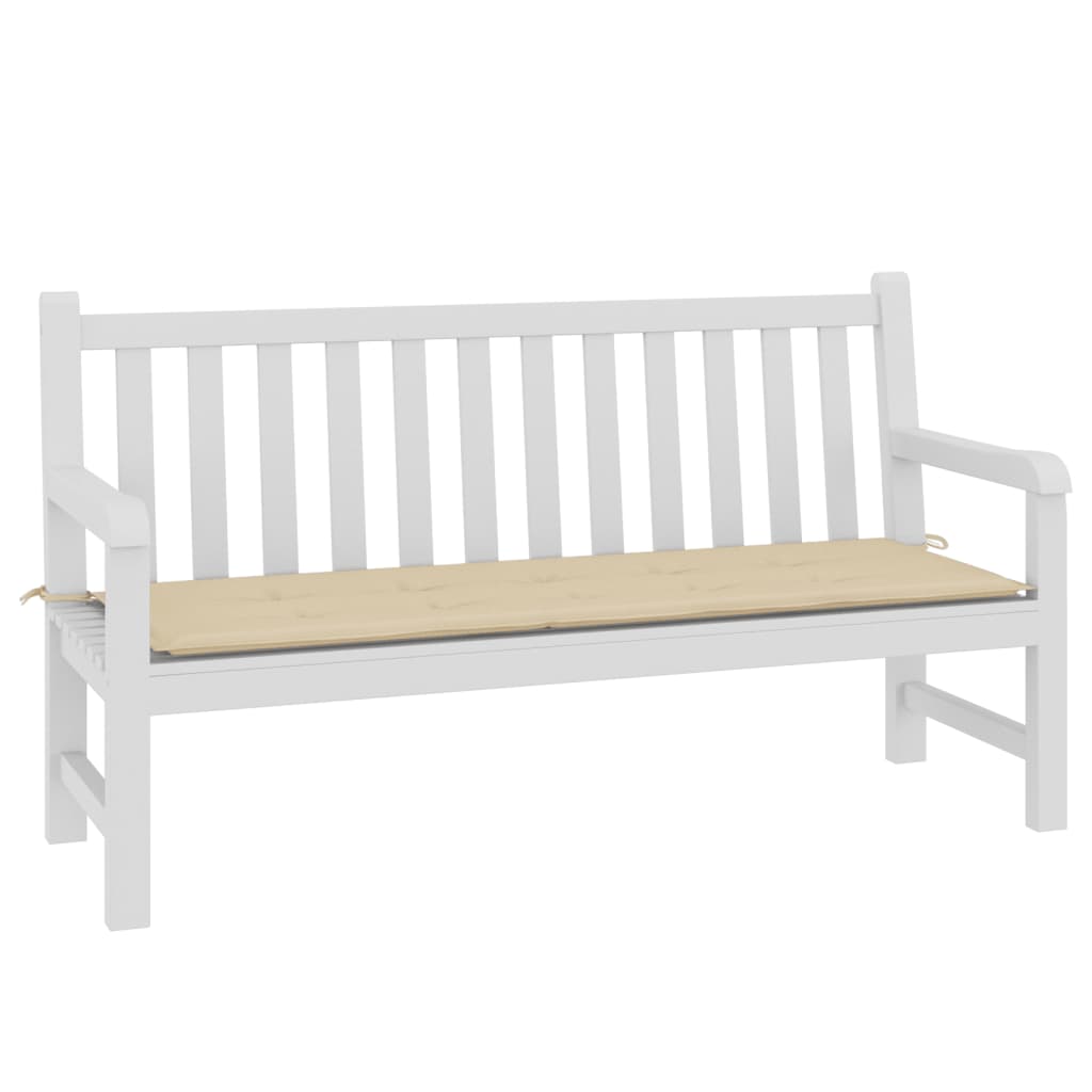 Vidaxl Garden Bench Kissen 150x50x3 cm Oxford Stoff Beige