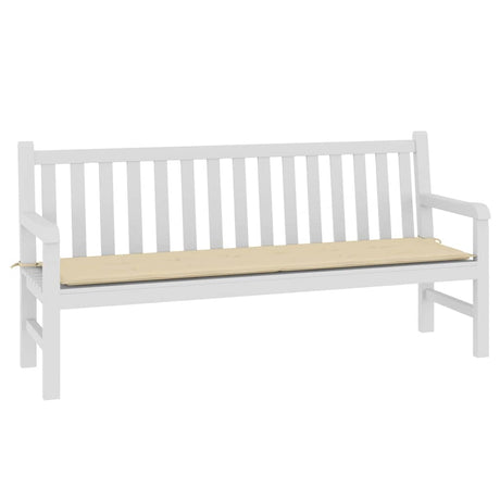 Vidaxl Garden Bench Kissen 180x50x3 cm Oxford Stoff Beige