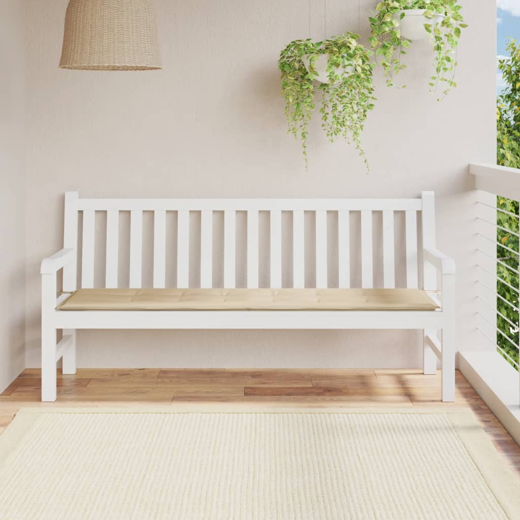 Vidaxl Garden Bench Cushion 180x50x3 CM Oxford Fabric beige