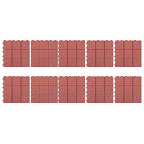 VidaXL Terrassenplatten 10 Stk. 30,5x30,5 cm Kunststoff Rot