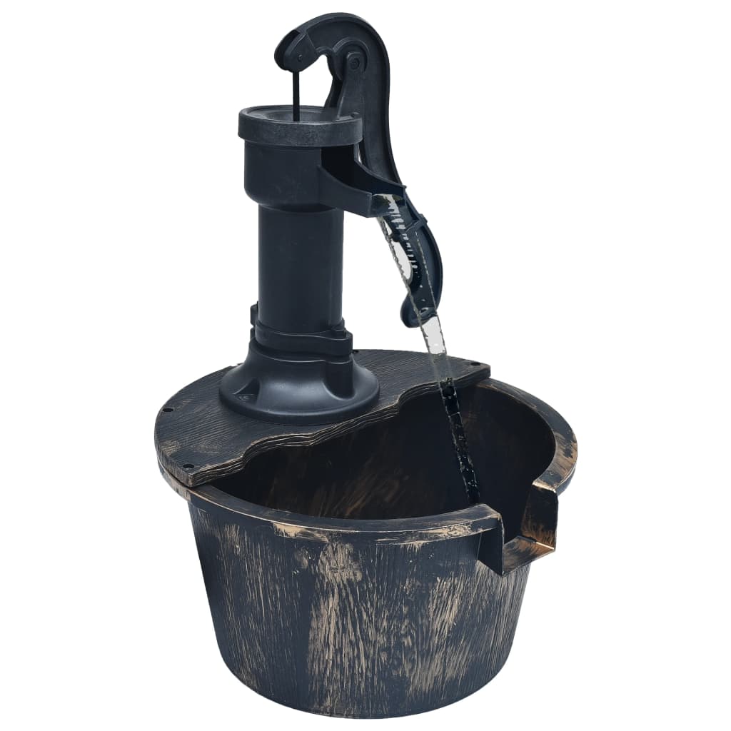 Vidaxl Garden Fountain Barrel med pump