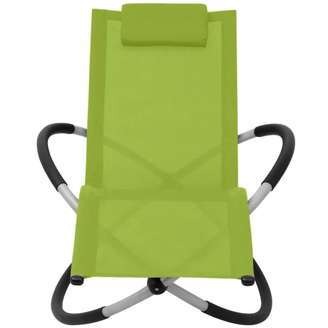 Vidaxl tuinligbed geometrisch staal groen