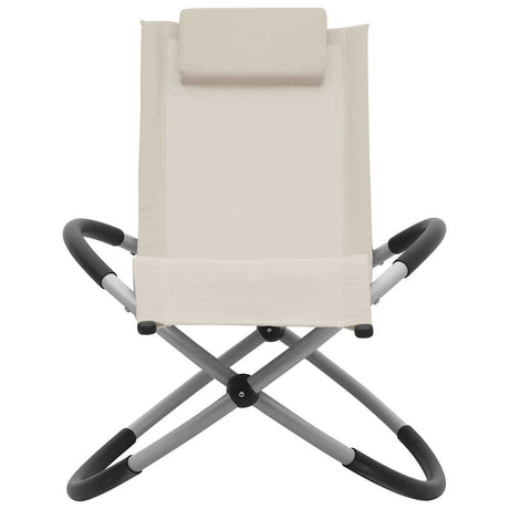 Vidaxl kinderligbed staal crèmekleurig