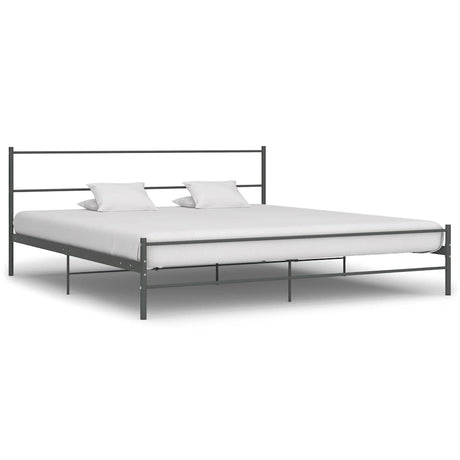 Vidaxl bedframe metaal grijs 180x200 cm