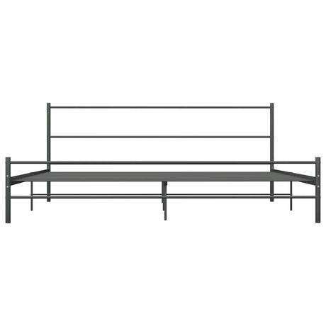 Vidaxl bedframe metaal grijs 200x200 cm