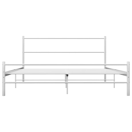 Vidaxl bedframe metaal wit 140x200 cm