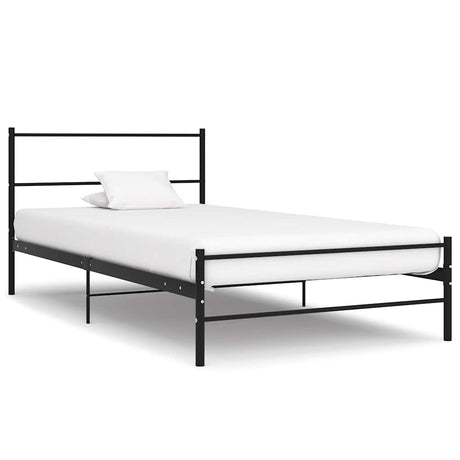 Vidaxl bedframe metaal zwart 90x200 cm