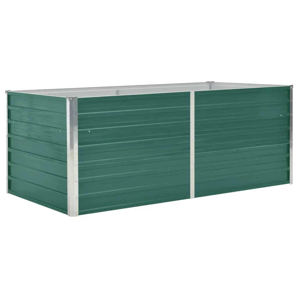 VidaXL Planter raised 160x80x45 cm galvanized steel green