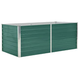 VidaXL Planter raised 160x80x45 cm galvanized steel green