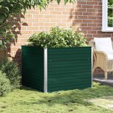 Vidaxl Pflanzer Einsatz 100x100x77 cm verzinktes Stahlgrün