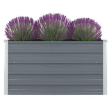 Vidaxl Planter raised 100x100x45 cm galvanized steel gray