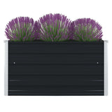 Vidaxl planter insenté 100x100x45cm anthracite en acier galvanisé