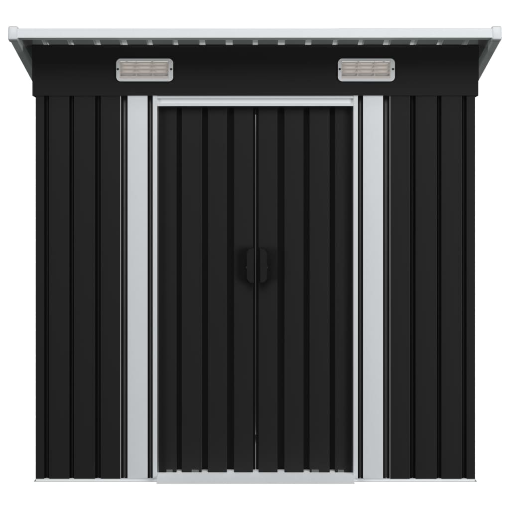 Vidaxl Garden Shed Steel Anthracite