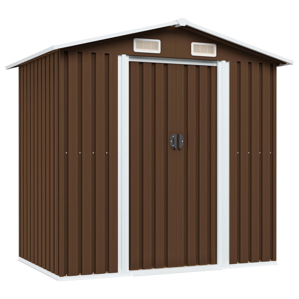 Vidaxl Gaart Shed 204x132x186 cm Straf Brown