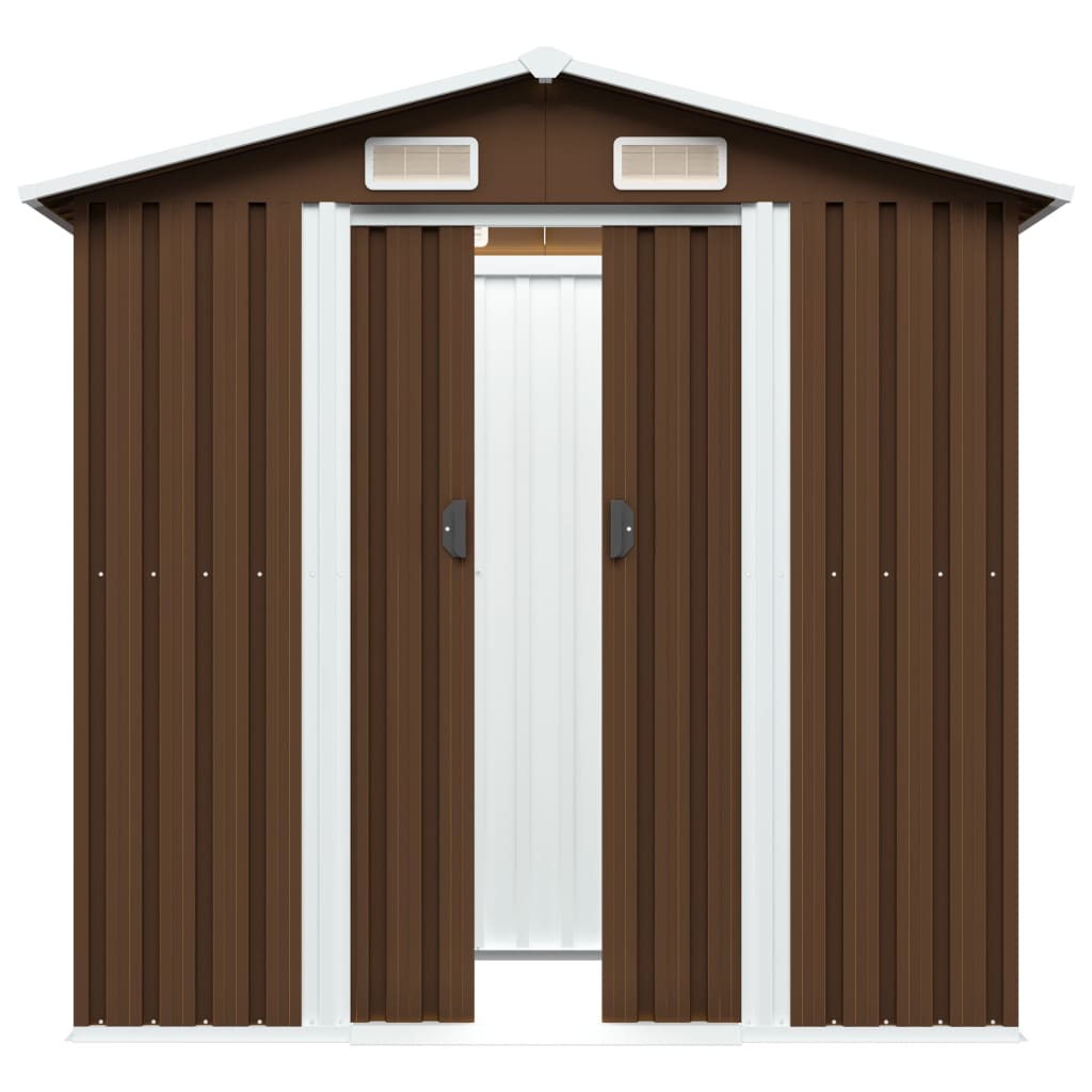 Vidaxl Gaart Shed 204x132x186 cm Straf Brown