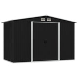 Vidaxl Garden Shed 257x205x178 cm stalowy antracyt