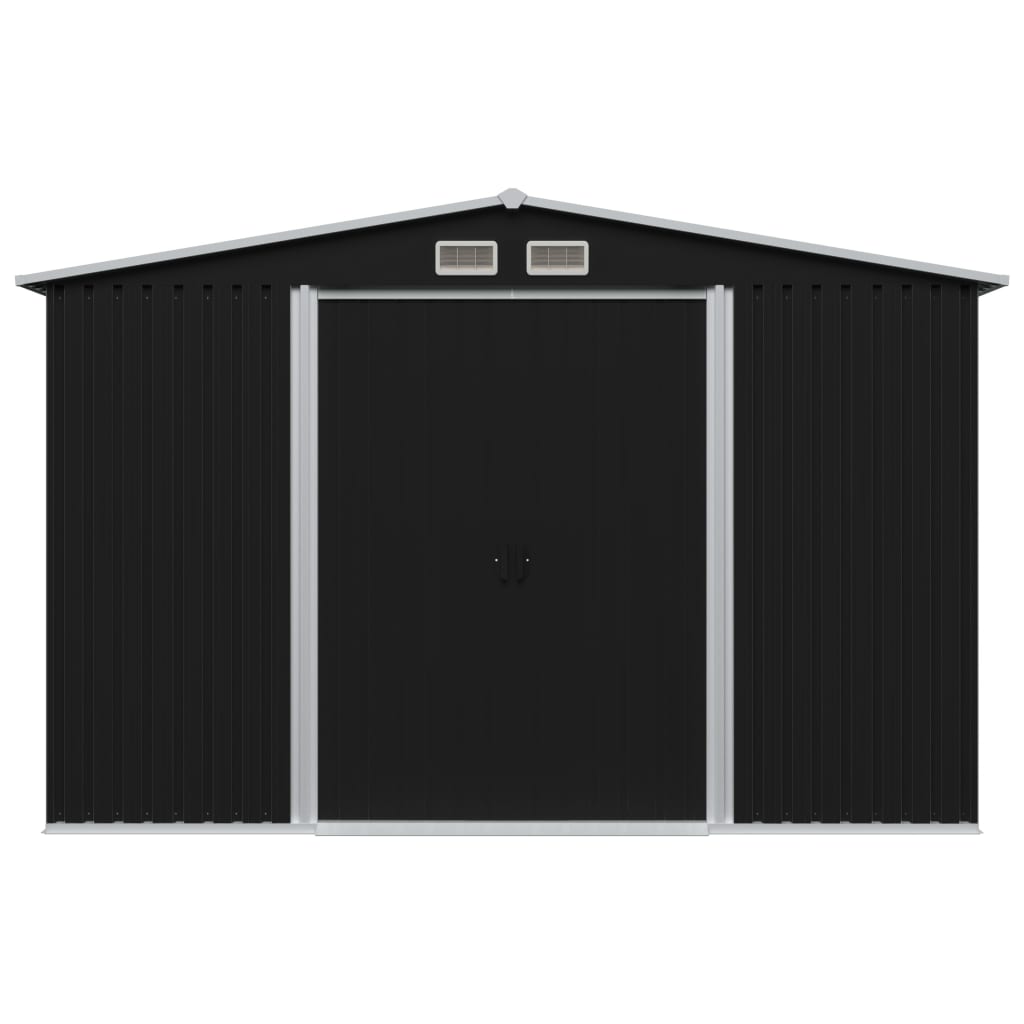 Vidaxl Garden Shed 257x205x178 cm stål antracit