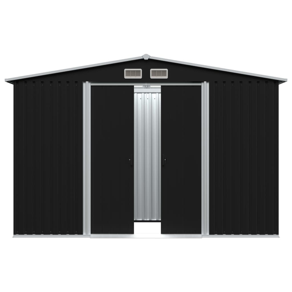 Vidaxl Garden Shed 257x205x178 cm Antracite in acciaio