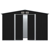 Vidaxl Garden Shed 257x205x178 cm stalowy antracyt