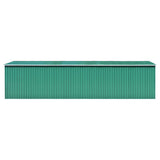 Vidaxl Garden shed 257x779x181 cm Galvanized steel green