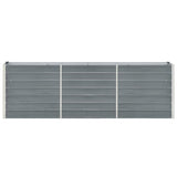 VidaXL Planter Insert 240x40x77 cm Galvanized Steel Gray