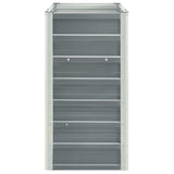 Vidaxl fioriera inserto 240x40x77 cm grigio in acciaio zincato