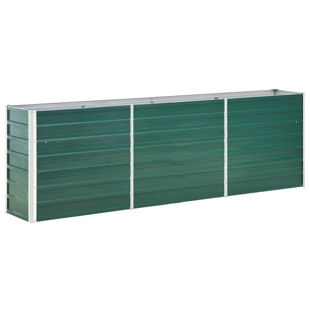 VidaXL Planter Insert 240x40x77 cm Galvanized Steel Green