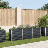 VIDAXL -Pflanzereinsatz 240x40x77 cm verzinkter Stahl -Anthrazit