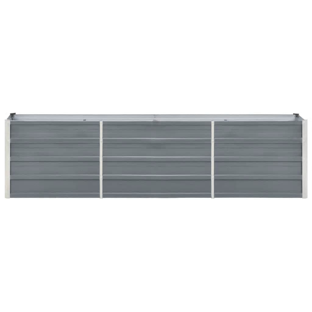 Vidaxl Planter Insert 240440x45 cm galvaniséiert Stol Grey