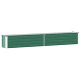 Fioriera Vidaxl inserita 320x40x45 cm verde in acciaio zincato