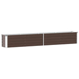 VidaXL Planter Inserted 320x40x45 cm Galvanized Steel Brown