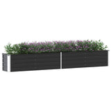 VidaXL Planter Inserted 320x40x45 cm Galvanized Steel Anthracite