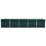 VidaXL Planter Inserted 400x80x45 cm Galvanized Steel Green