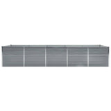 VidaXL Planter Insert 400x80x77 cm Galvanized Steel Gray