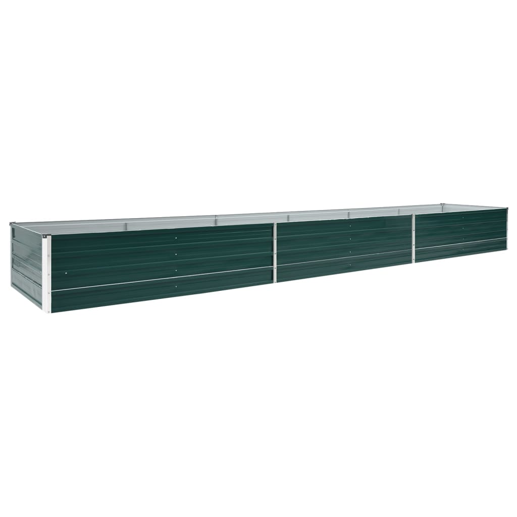 VidaXL Planter Insert 480x80x45 cm Galvanized Steel Green